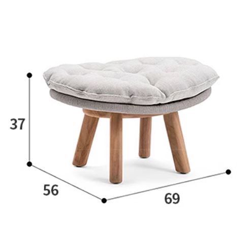 Solana Outdoor Handcrafted Rattan Footstool with Ultra Soft Cushion