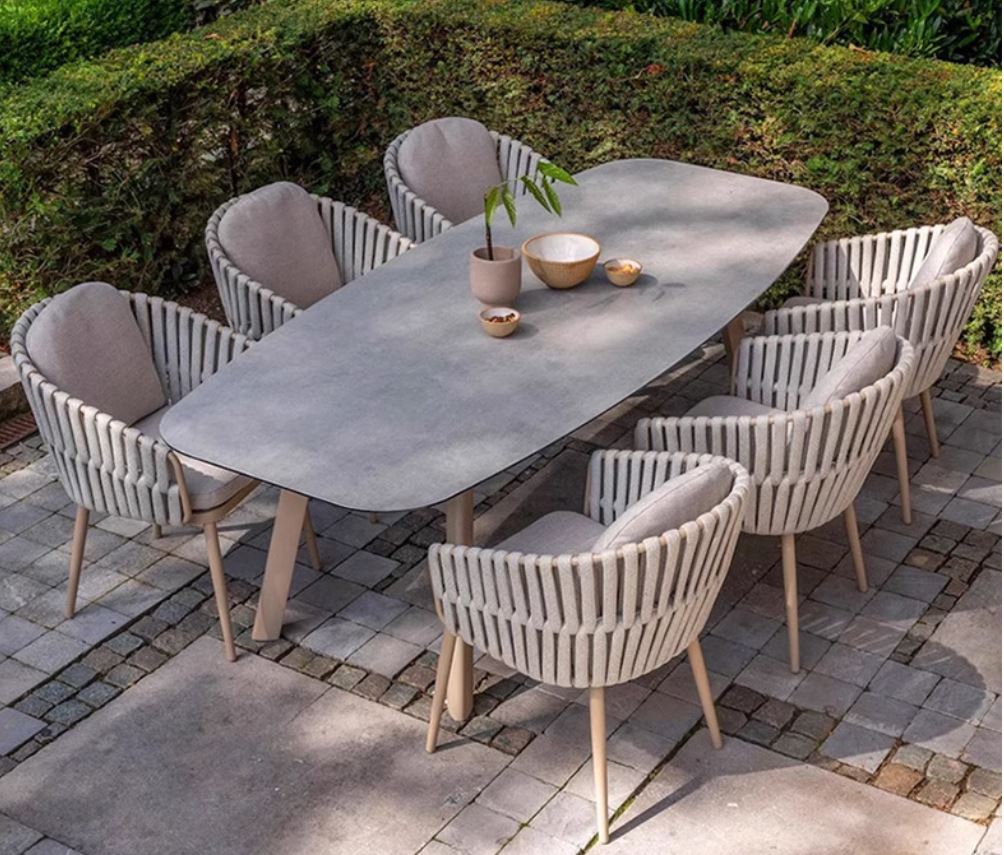 Luna 7-Piece Luxury Outdoor Dining Set – By Getz Interiors