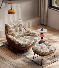 Load image into Gallery viewer, Cavallo Carousel Rotating Lounge Chair &amp; Ottoman by Getz Interiors | Luxury Accent Seating Set
