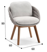 Load image into Gallery viewer, Solana Outdoor Handcrafted Rattan Dining Chair with Ultra Soft Cushion
