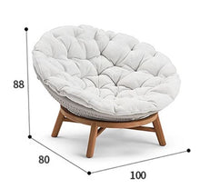 Load image into Gallery viewer, Solana Outdoor Handcrafted Rattan Love Chair /  Egg Chair with Ultra Soft Cushion
