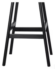 Load image into Gallery viewer, Marais Cane Back Black Bar Stool by Getz Interiors | Matching Dining Chairs Available
