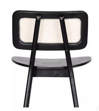 Load image into Gallery viewer, Marais Cane Back Black Bar Stool by Getz Interiors | Matching Dining Chairs Available

