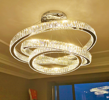 Load image into Gallery viewer, Aonani LED Crystal Ceiling Light
