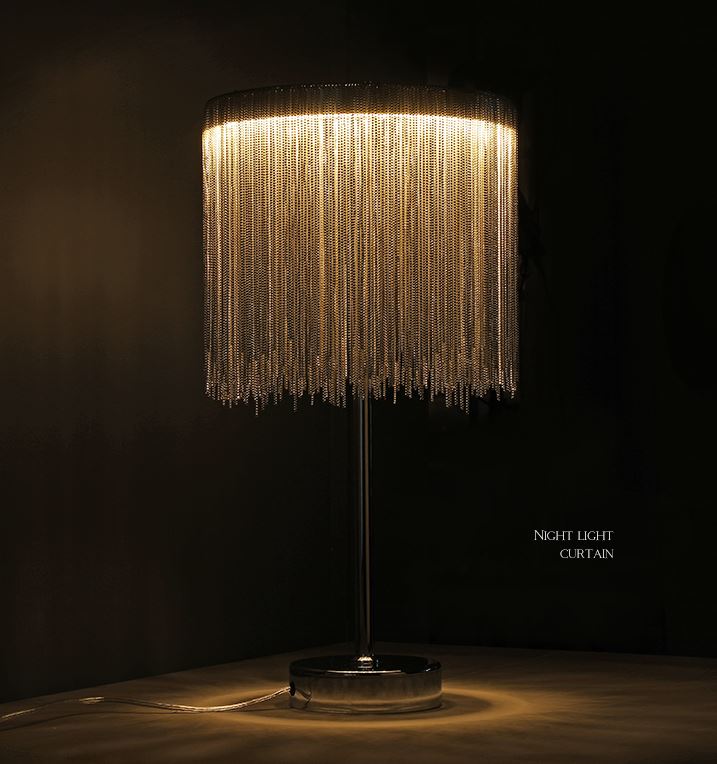 Luxury Tassel Bedside Table Lamp