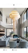 Load image into Gallery viewer, Modern Italian Silver Tassel Chandeliers Ceiling Light
