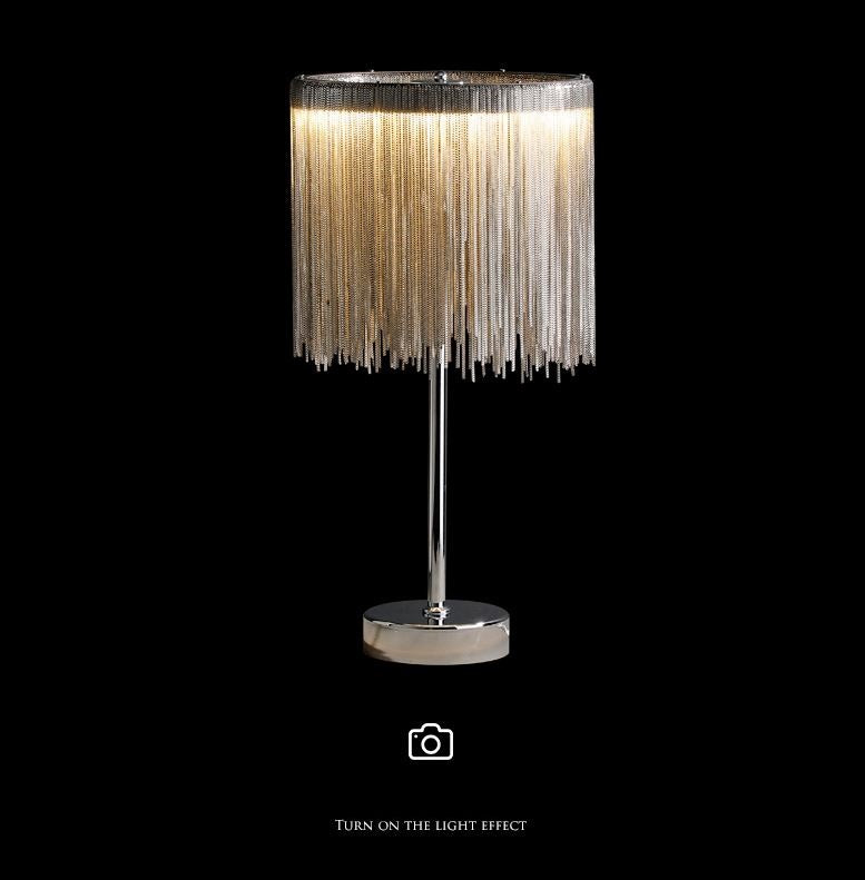 Luxury Tassel Bedside Table Lamp