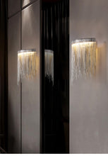 Load image into Gallery viewer, Modern Luxury Italian Tassel Crystal Elegant LED Wall Light Style A
