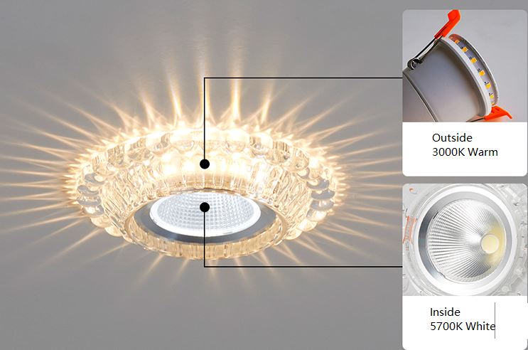 Luxurious Crystal Led Ceiling Spotlight