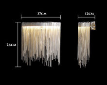 Load image into Gallery viewer, Modern Luxury Italian Tassel Crystal Elegant LED Wall Light Style A

