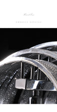Load image into Gallery viewer, Luxury Italian Silver Tasse Cascading Aluminum Kitchen Island and Dinning Room Light
