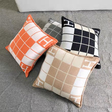 Load image into Gallery viewer, High Quality Wool Cashmere Warm Throw Blanket and Cushion
