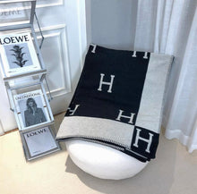 Load image into Gallery viewer, High Quality Wool Cashmere Warm Throw Blanket and Cushion
